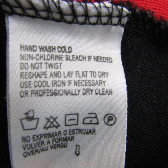 VTG COLOR BLOCK M 80s 90s Red MOD Abstract Academia Knit Dress Liz Claiborne - Picture 9 of 10